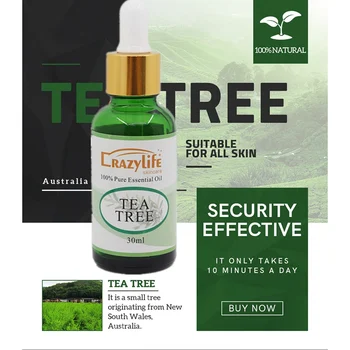 

Tea Tree Essence Oil Firming Skin Smooth Fine Lines Brighten Skin Color Face Serum Body Care Essential Oils