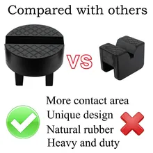 

Jack Axle Stand Pad Pinch Practical To Use Rubber Safety Slotted Black