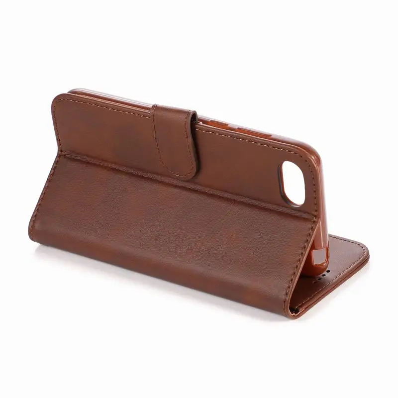 For Huawei Honor Y5 7S 8S Cover Case Magnetic Flip Luxury Vintage Plain Wallet Leather Phone Cases For Huawei Y5 Coque