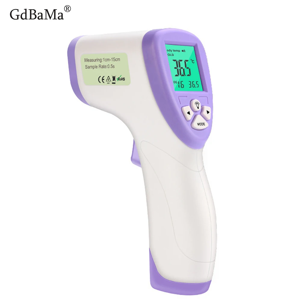 

Digital Infrared Baby Adult Forehead Thermometer GdBaMa Non-Contact Infrared Thermometer With LCD Backlight Bestselling Dropship