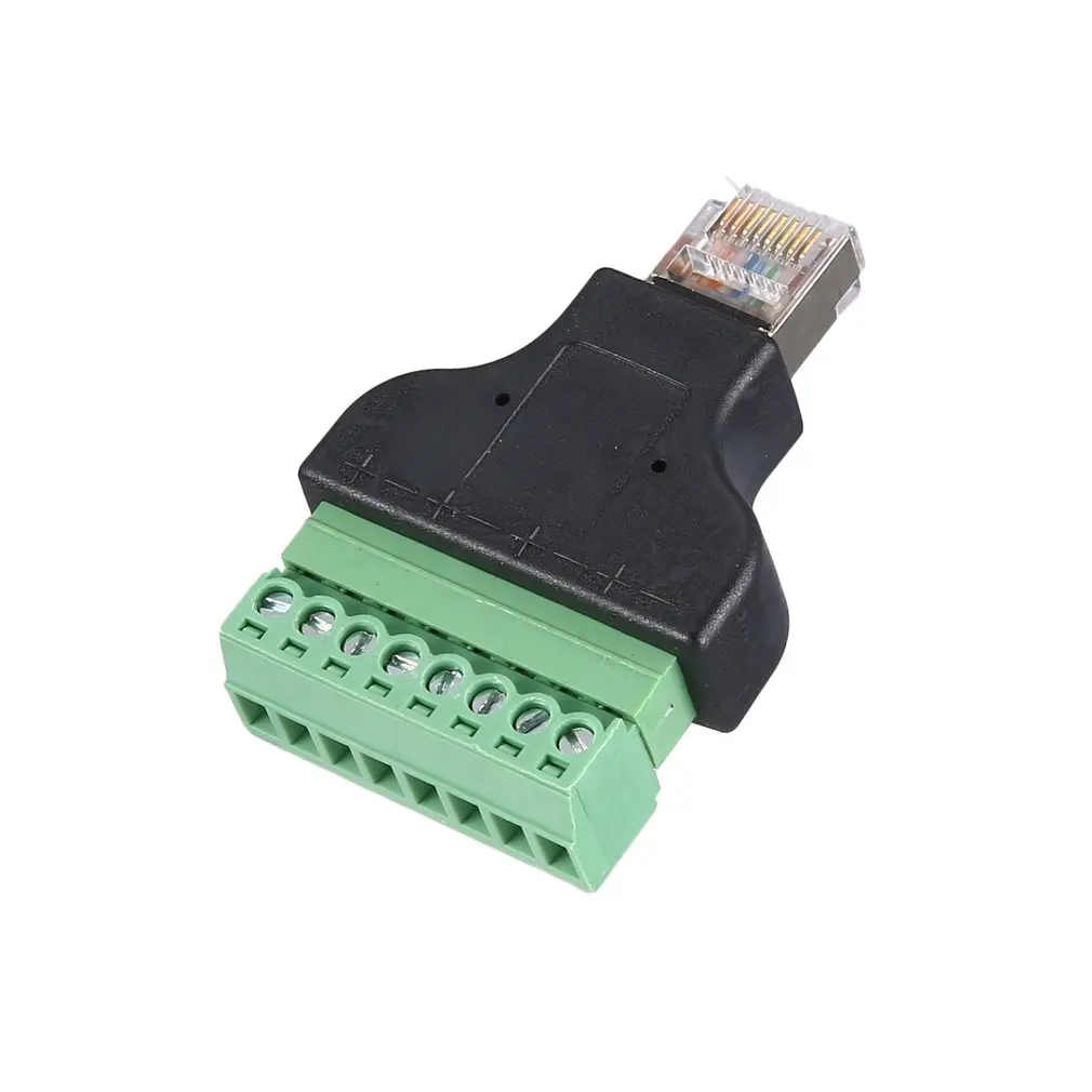 8P8C RJ45 штекер для AV винтовой терминал 8P в блоке CCTV