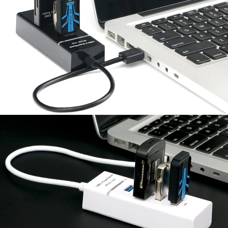 4 порта Высокоскоростной USB 3,0 концентратор Мульти usb порт разветвитель 3 хаба для ноутбука ПК Аксессуары для компьютера концентратор usb 3,0