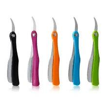 Складной держатель для бритвы с ручкой конфетного цвета, ручная Бритва для стрижки бороды, Новинка