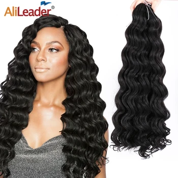 

Alileader Water Wave Crochet Hair Braid Ombre Ocean Wave Braids Synthetic Crochet Hair Extension Ocean Wave Crochet Braids Bulk