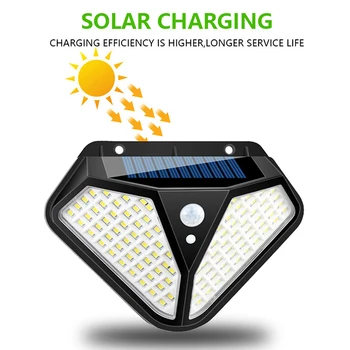 

3 Modes LED Solar Light Outdoor Solar Lamp Waterproof Solar Powered Sunlight for Garden Decoration