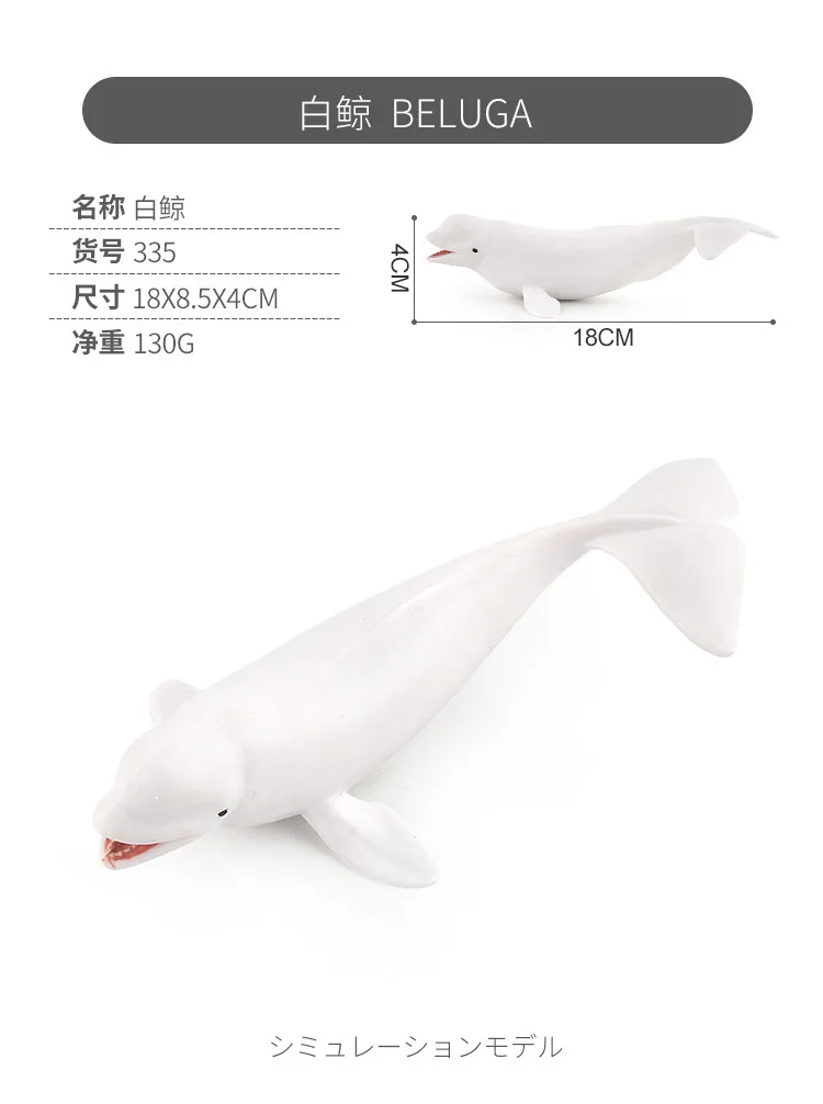 Simulation resin musk White whale whale blue whale whale marine animal biological model whale series toy Kids Gift collection