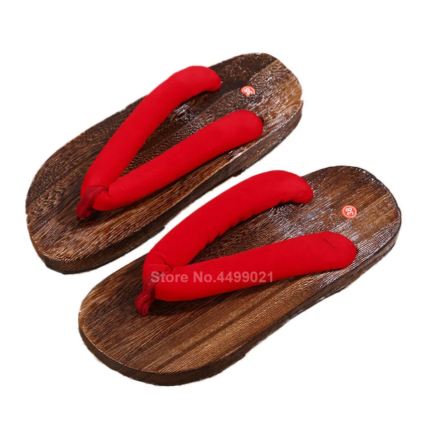 Demon Slayer Anime Cosplay Shoes Men Women Traditional Samurai Japanese Geta Clogs Wooden Flip Flops Kamado Nezuko Tanjirou
