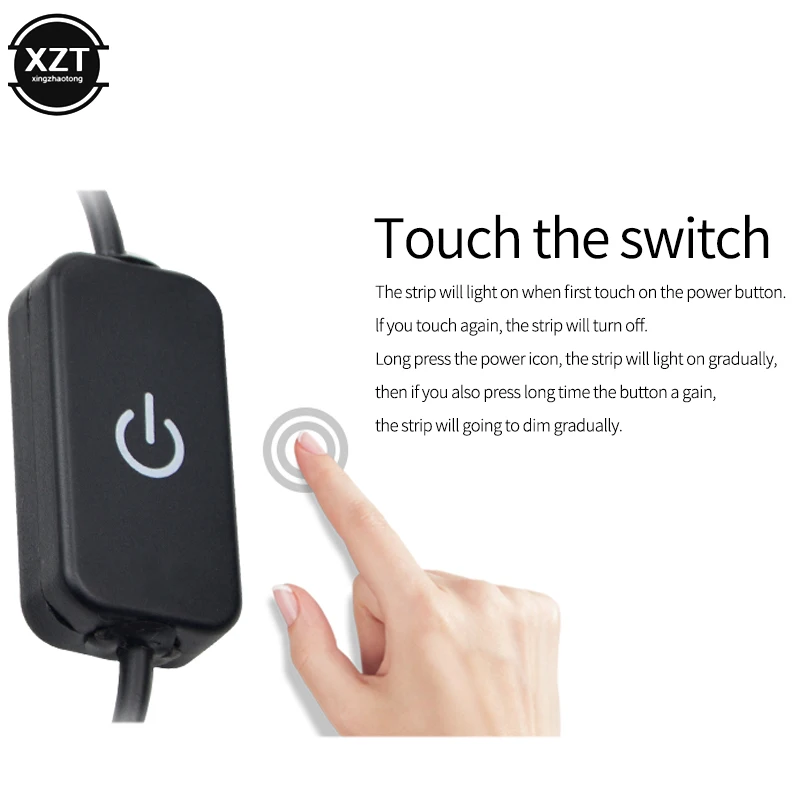 Touch Sensor Switch Controller Cable DC Connector Fit For LED Strip