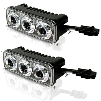 

1 Pair Daytime Running Lights Car 3-LED Front Waterproof 7000K Replacement