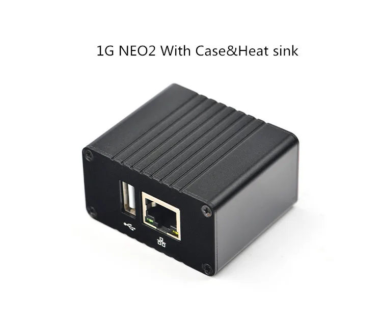 1GB case heat sink NanoPi NEO2 v1.1 LTS макетная плата быстрее, чем Raspberry PI 40X40 мм 512 МБ/1 ГБ DDR3 ram) ARM Cortex-A53 - Комплект: 1GB case heat sink