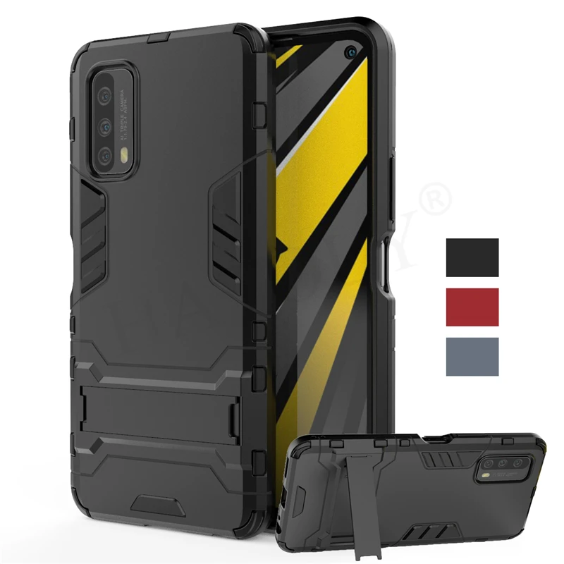 For Vivo iQOO Z1x Case Cover U1 Z1 x Pro Neo Z5x Z6 TPU Bumper Robot Holder Stand Shockproof Armor Phone Back | Мобильные телефоны