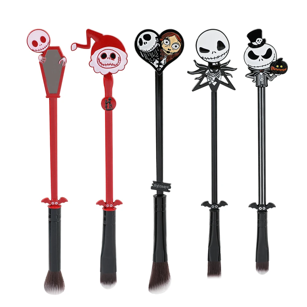 5 Pz/Set The Nightmare Before Christmas Set Di Pennelli Per Trucco Cosmetico In Polvere Ombretto Fondotinta Blush Blending Beauty Tool