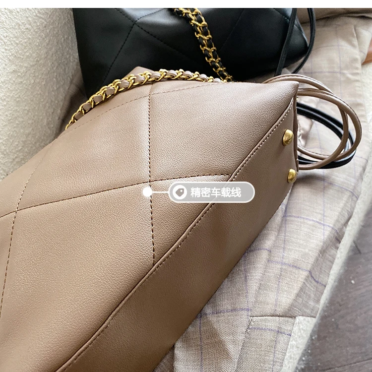 Женская большая сумка на плечо с цепочкой, стеганая стежка, Классическая сумка от известного бренда, дизайнерская сумка, модная женская сумка через плечо, сумка-мессенджер