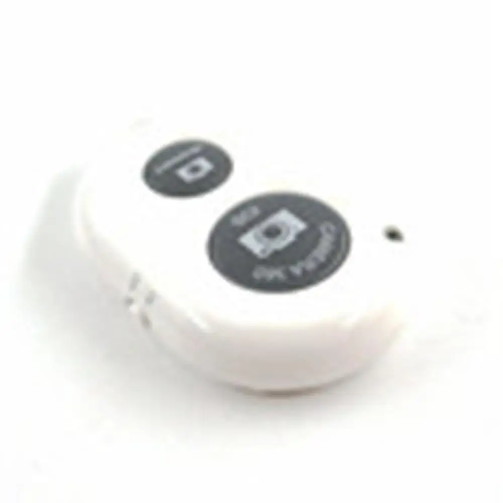 1 шт. Bluetooth пульт дистанционного управления Кнопка беспроводного управления Лер Автоспуск камера палка спуска затвора телефон монопод селфи для IOS - Цвет: white