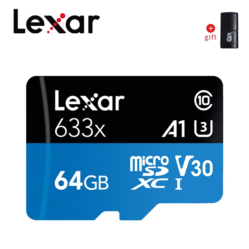 64 ГБ Оригинальная Micro sd карта Lexar 256 ГБ 128 Гб 64 ГБ 32 ГБ класс 10 карта памяти USB флэш micro sd карта s до 98 МБ/с./с TF карта для телефона ПК - Емкость: 64 ГБ