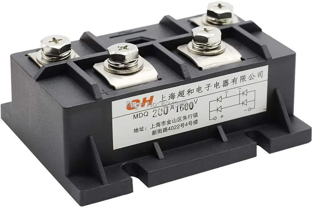 1600V 200A Three Phase Diode Bridge Rectifier AC to DC 5 Pin for Switching Power,MDS200A 