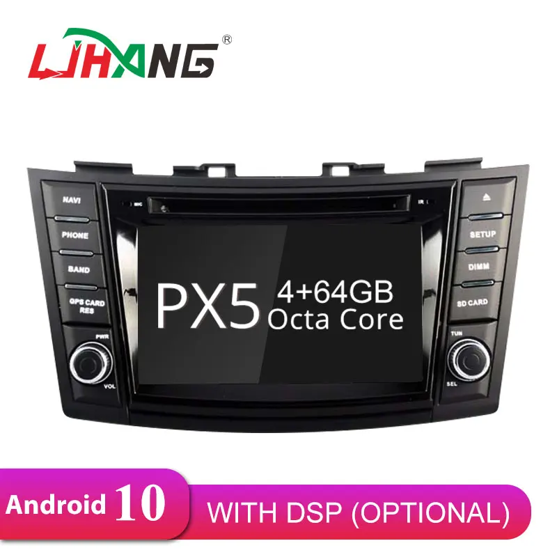 

LJHANG Android 10 Car Multimedia Player For SUZUKI SWIFT 2011-2015 Ertiga GPS Navigation 2 Din Car Radio Stereo headunit RDS DSP