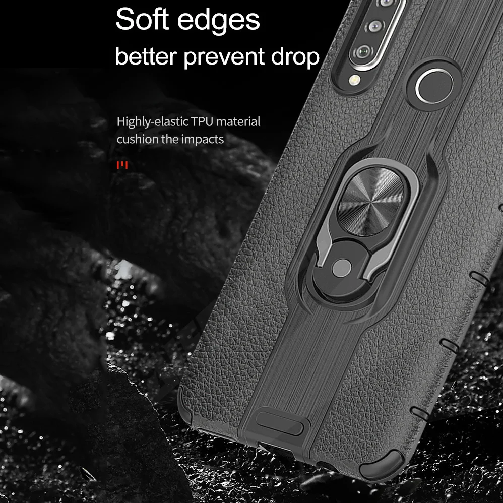 Чехол Raugee для huawei P30 Pro кольцо Броня магнитный автомобильный чехол из мягкого ТПУ