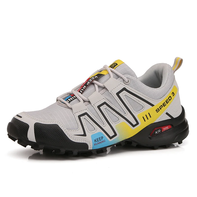 8-4 gray yellow Мужская обувь; светильник Weige для прогулок; chaussure homme; дышащая мужская обувь; Adulto; кроссовки; Мужская обувь; удобная обувь; chaussure Homme - Цвет: 8-4 gray yellow