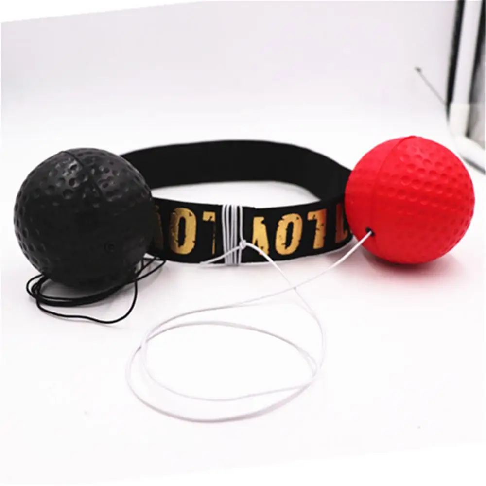 Boxing Speed Ball, Head-mounted Boxing Reflex Ball, Raising Reaction Force, for Hand Eye Training, MMA Sanda Muay Thai Training