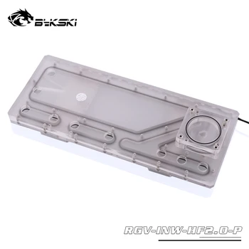 

BYKSKI water tank use for INWIN H-Frame 2.0 computer Case, sync motherboard 5v 3pin header ,compatible DDC pump, RGV-INW-HF2.0-P