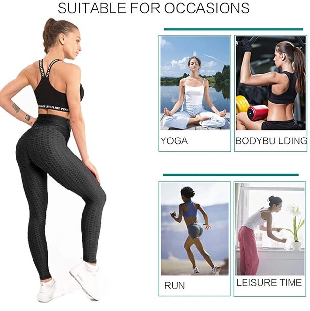 High Waist Butt Lifting Anti Cellulite Workout Leggings For Women Yoga Pants  Tummy Control Leggings Tight
