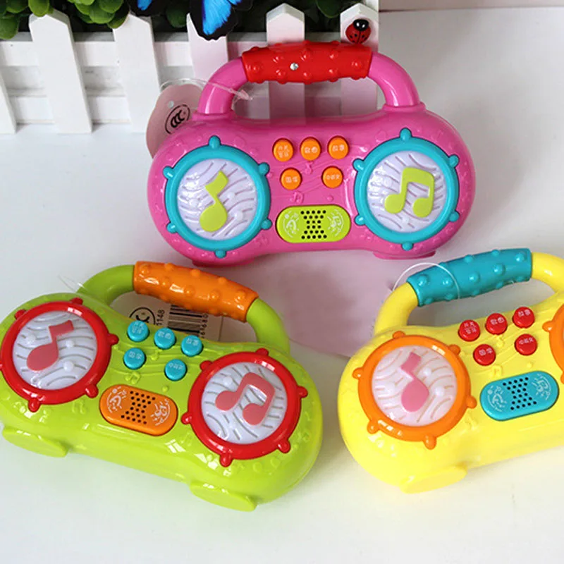 1pc-Mini-Radio-Shape-Music-and-Light-Baby-Kids-Electric-Music-Learning-Machine-Story-Telling-Educational