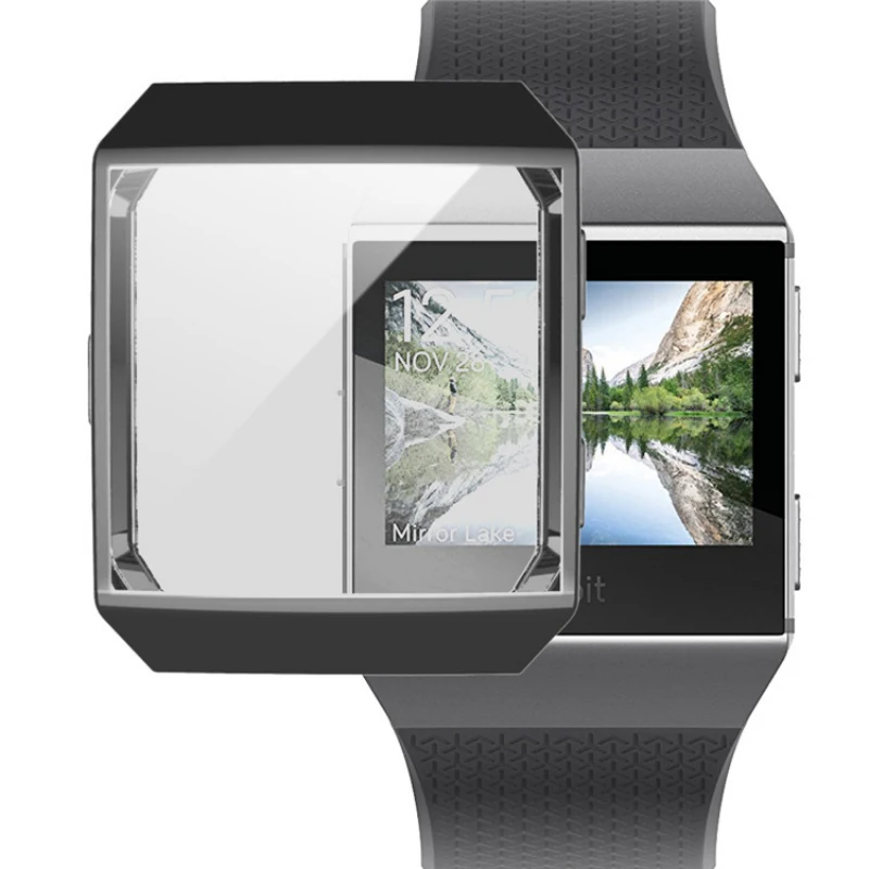 Мягкий ТПУ чехол s Для Fitbit Ionic Полный экран протектор Силиконовый чехол для Fit bit ionic Smartwatch чехол Аксессуары