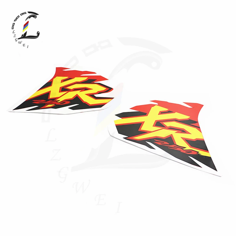 Motorcycle Waterproof Sticker Print For Honda XR250 XR400 XR600 XR 250 Fuel Tank Decals Vehicle Handmade Stickers