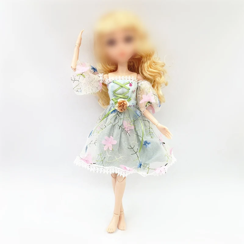 BJD кукла аксессуары платье Одежда для 42 см Кукольное соединение кукла платье кукла игрушка подарок для девочек bjd 1/4 одежда - Цвет: Green