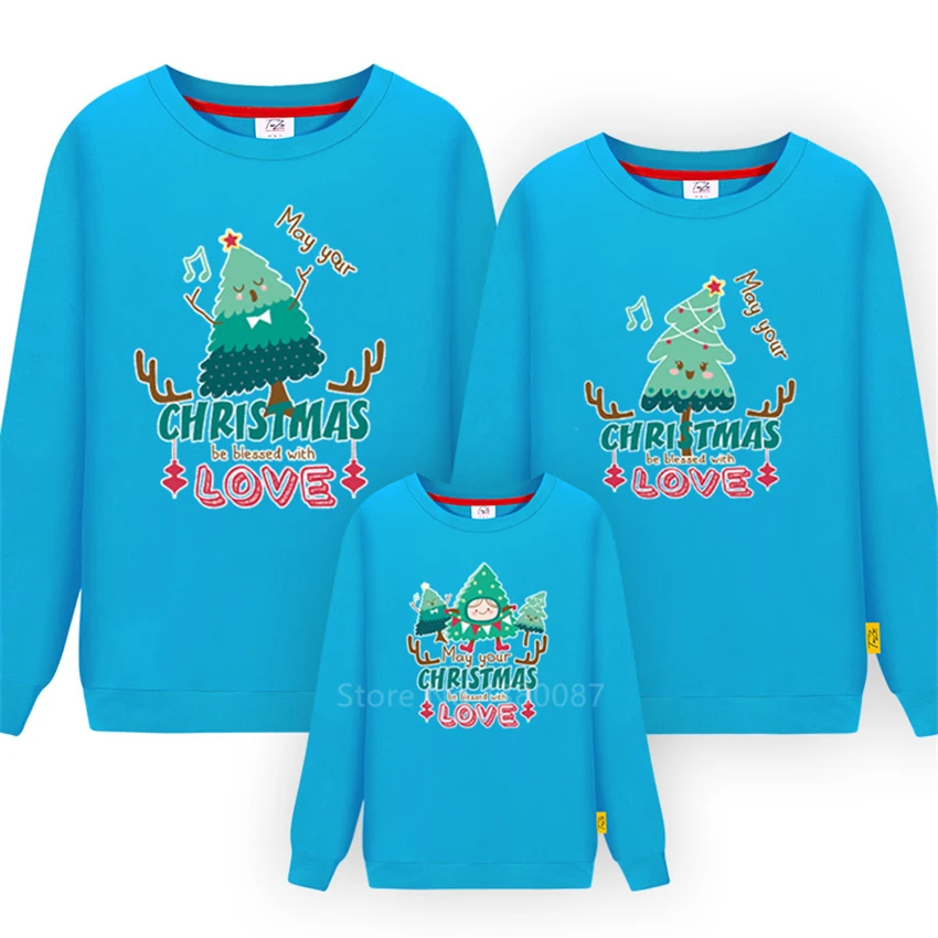 Рождественская одежда для всей семьи; одежда для маленьких девочек с принтом «Xams Tree»; хлопковые вечерние костюмы с длинными рукавами на год для маленьких мальчиков