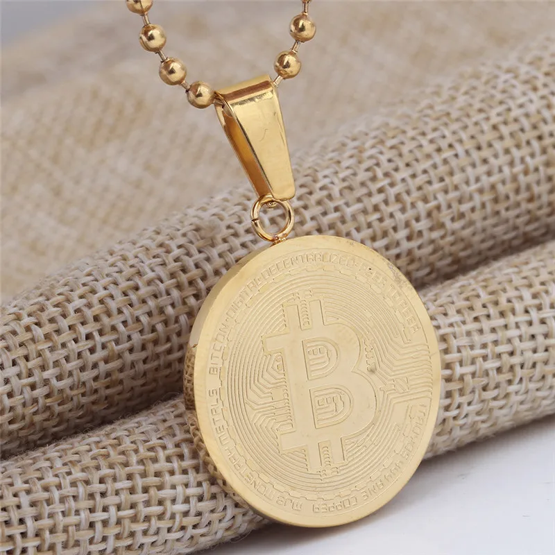 Titanium Steel Bitcoin Pendant 6