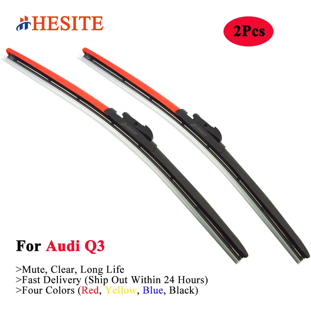 HESITE Colorful Windshield Wiper Blades For Audi Q3 8U F3 RS Sportback