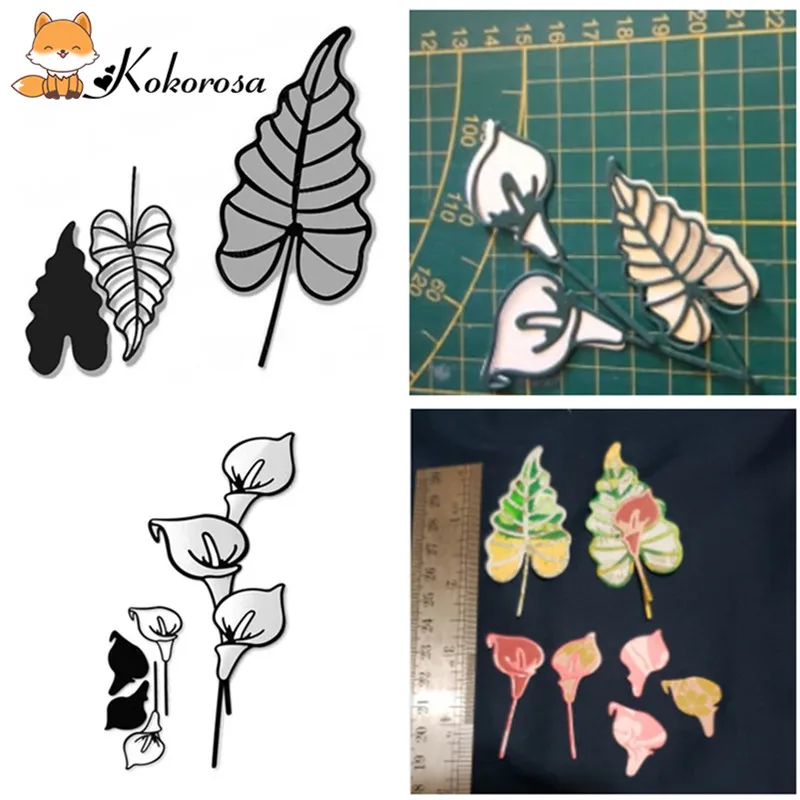 

Kokorosa Flower Branch Lily Metal Cutting Dies Leaf Dies for Craft Dies Scrapbooking Album Embossing New Dies for 2019 Arrival