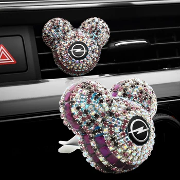

Fashion new Car Air Outlet Perfume Crystal Diamond Mickey Car Air Vent Outlet Freshener for car Opel Car interior accessories