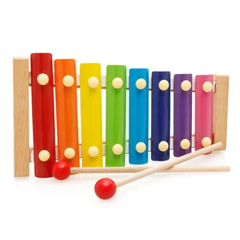 

Music Instrument Toy Wooden Frame Xylophone Developmental Wooden Children Kids Toys Baby Educational Toys Gifts With 2 Mallets