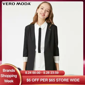 

Vero Moda Women's Simple Thin Shoulder Pad 3/4 Sleeve Suit Jacket | 319308520