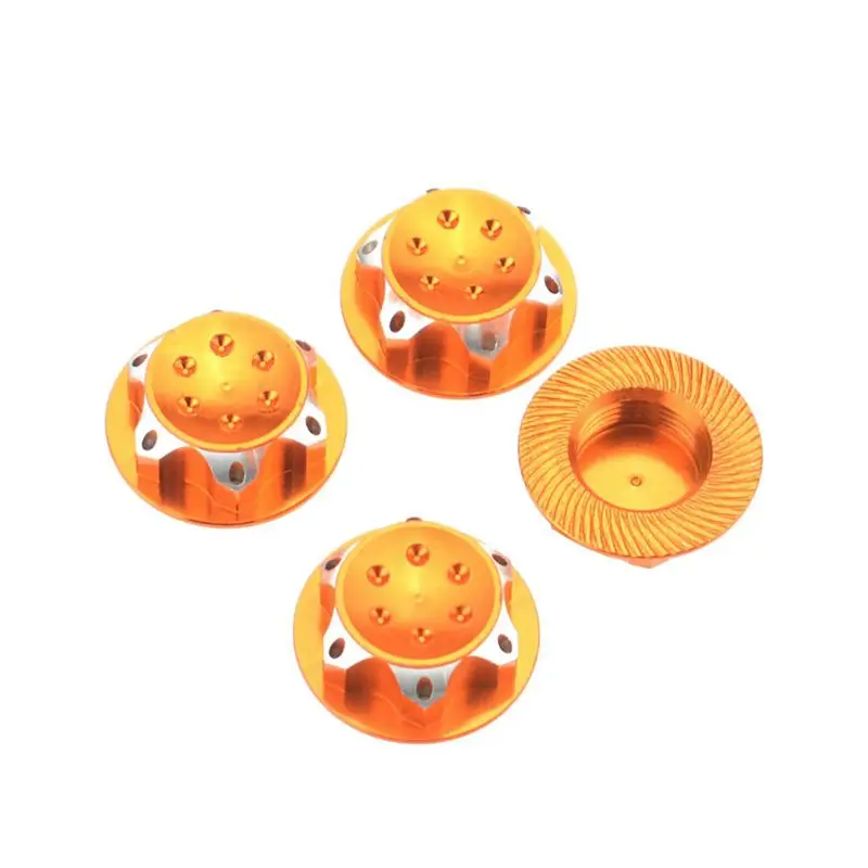 ABKT-4Pcs RC багги 1/8 масштаб 17 мм замок от пыли переходник для гаек для RC внедорожника Redcat LOSI Team-C колеса и диски гайка