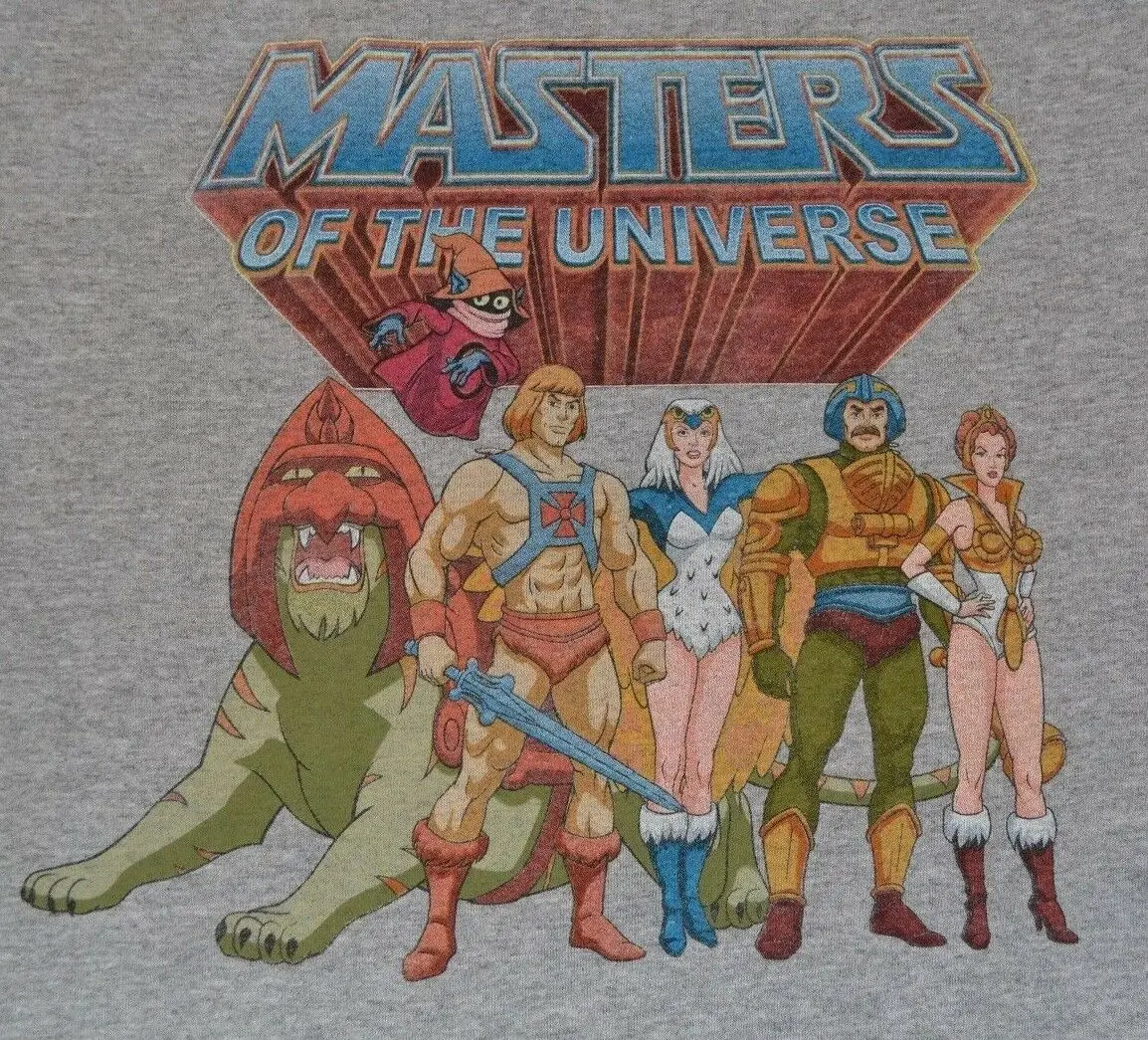 Masters of The Universe He-Man Официальная Лицензированная футболка MOTU тройник мужские футболки Летние хипстерские
