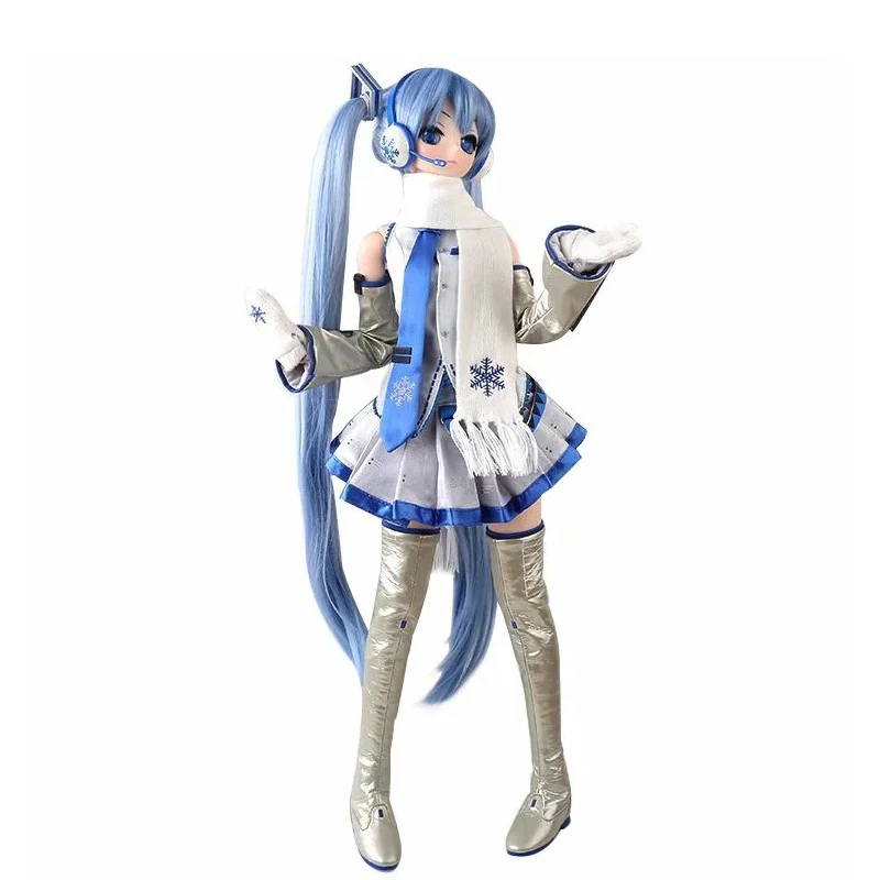 

Japan Anime Hatsune Miku Snow Ver Vocaloid Doll PVC Action Figure Collection Model Change Clothes Ver Dolls Toy 61CM
