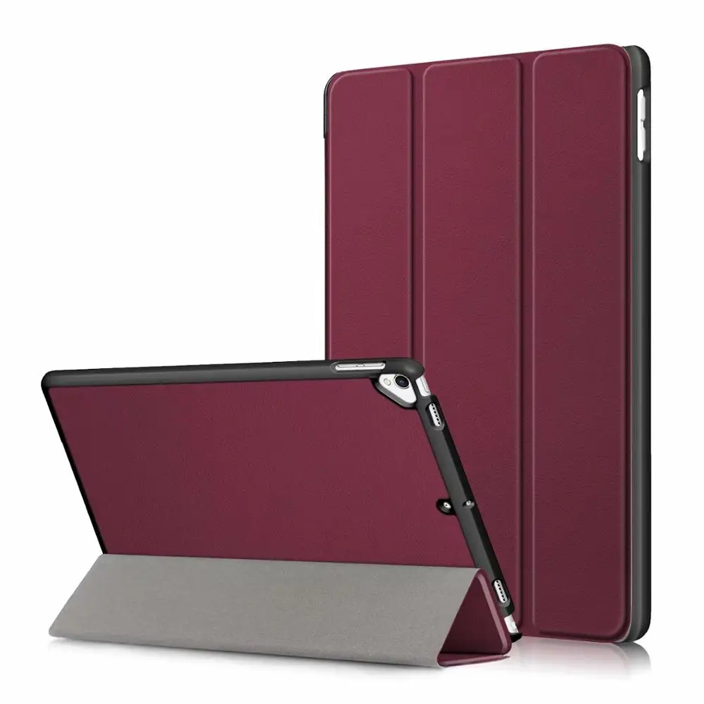 Чехол для ipad 10,2 Pro folio case для Apple ipad 7th 10," Кожаный Чехол folio magnet чехол - Цвет: jiu hong