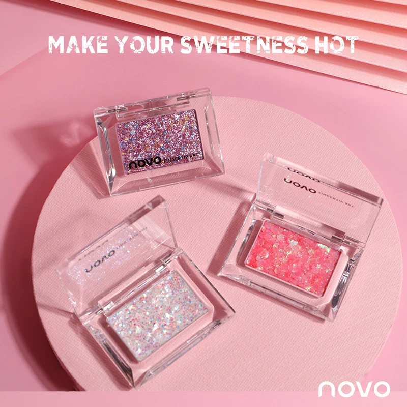 NOVO Eyeshadow Palette 10 Color Glitter Eye Shadow Brighten Long-lasting Eye Makeup NOVO Eyeshadow Palette 10 Color Glitter Eye Shadow Brighten Long-lasting Eye Makeup