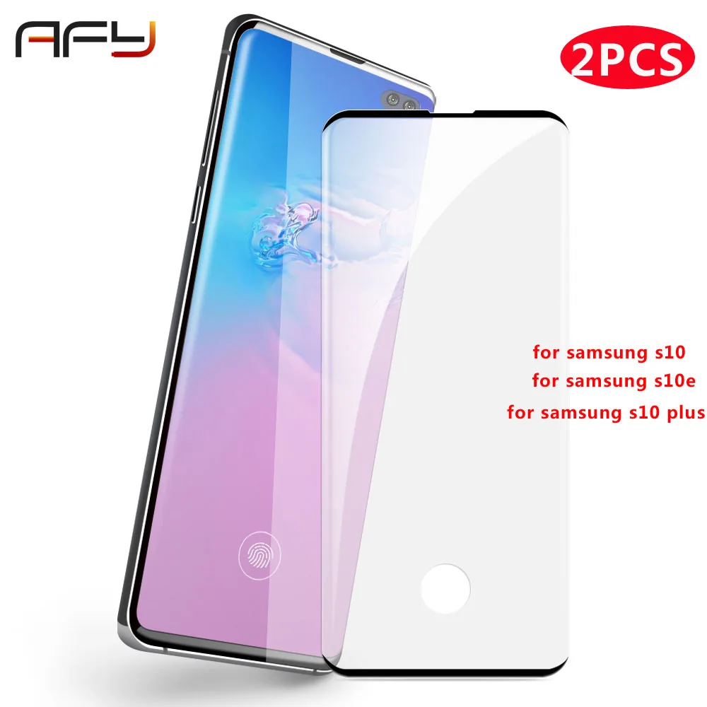 AFY 2 шт Полное изогнутое Защитное стекло для samsung Galaxy S10 S10 Plus S10E Закаленное стекло пленка для samsung s10 протектор