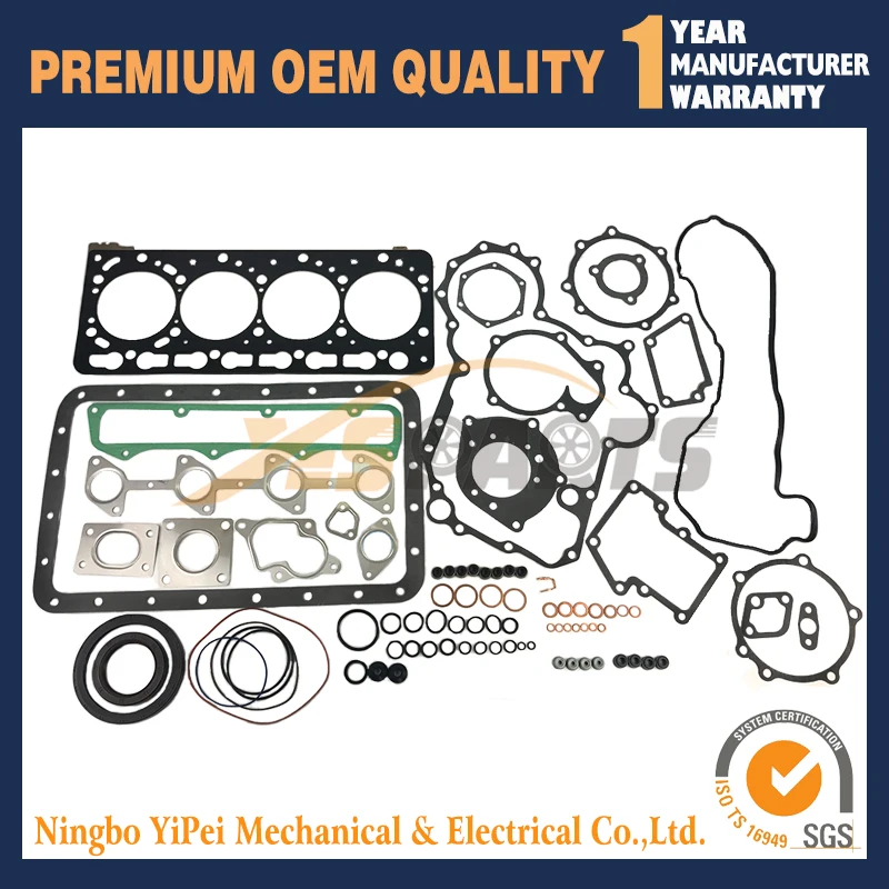 V3300 V3300-DI-T Ремонт Ремонтный комплект для двигателя Kubota поршневое кольцо комплект прокладок