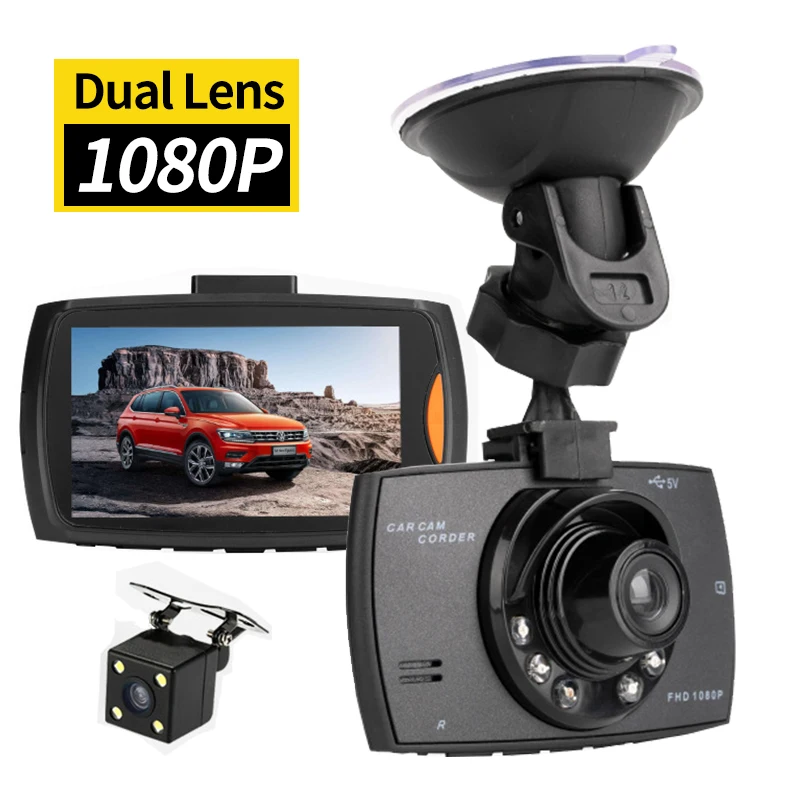 

Car DVR Camera Full HD 1080P 150Â° 2.7 Inch IPS Screen Camera Dual Lens Dash Cam Video Recorder Night Vision sensor Registrator