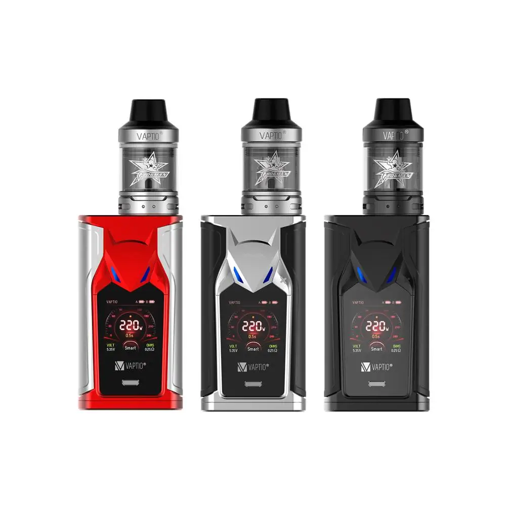Вейп набор vaptio Super Bat kit электронная сигарета 220 Вт 1 3 дюймовый экран бокс мод 2 мл