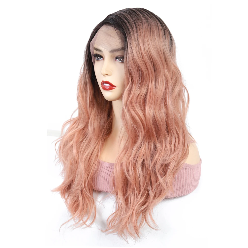 Dianteira do Laço Cinzentas para as Mulheres Glueless do Laço com Fibra Resistente ao Calor do Cabelo do Bebê X-tress Peruca Sintético Ombre Perucas Lado Parte Onduladas 8 perucas onduladas glueless do laço com fibra