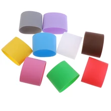 6 см силиконовые втулки для кружек, керамические чашки втулки полосы и вертикальные зерна рукава крышка, теплоизоляция рукава поддержка