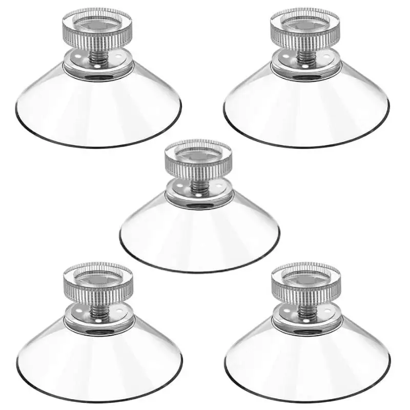 32/41/53mm Suction Pads Screw Hooks Wall Hanger Toothbrush Holder 5pcs