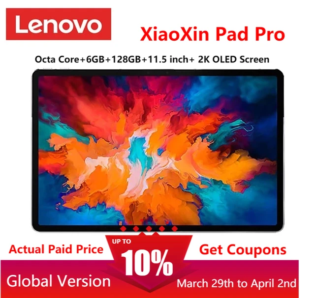 Firmware Global Lenovo Yi Pad Pro Snapdragon Octa Core 6GB de RAM 128GB 11,5 inch 2,5 K OLED pantalla lenovo tableta Android 10
